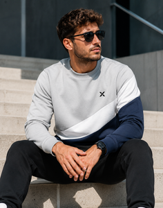 Sweat-shirt à col rond pour homme X Sports City, respirant, à séchage rapide, coupe classique, vêtements de sport - Product Image 3