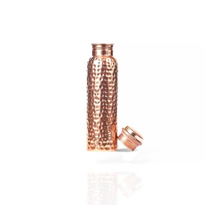 Premium <b>Copper</b> <b>Bottle</b> Gold 250ml Leakproof Classic for Christmas New Year Diwali Corporate Use Business Gifts Export - Product Image 2