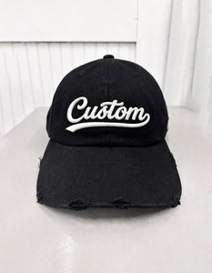 Gorras de Béisbol Desgastadas con Visera, Bordado Personalizado, Logotipo 3D, 6 Paneles, Gorras de Béisbol de Alta Calidad Fabricadas en Vietnam - Product Image 1