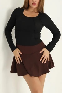 Falda de Moda para Mujer, Transpirable, Cintura Natural, Color Sólido, Estilo Casual, Diseño Personalizado al por Mayor - Product Image 2