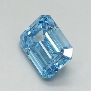 Diamante Azul Intenso de Corte Esmeralda Cultivado en Laboratorio, Certificado por IGI, Diamante Azul Suelto para Anillo de Compromiso Personalizado de 1-5 Quilates VVS VS - Product Image 6