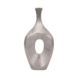 Antique Classic Modern Metal Home Decorative Wedding Eco-Friendly Silver Finished <b>Aluminum</b> <b>Table</b> Flower Pot Living Room - Product Image 4