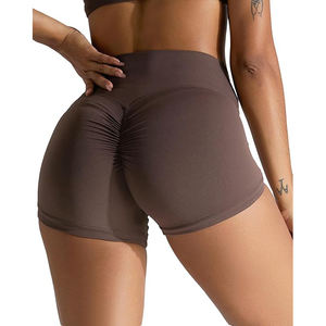 Shorts de Yoga de Cintura Alta para Mujer con Espuma Viscoelástica, Shorts Cortos Acolchados para Yoga, Ropa Cómoda para Estar en Casa - Product Image 1
