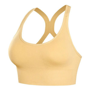 Soutien-gorge de sport uni pour femme, style personnalisé, extensible dans quatre directions, dos croisé, tailles S M L, pour la gym et le fitness - Product Image 3