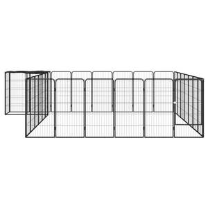 Corral para Perros de Acero Negro con Cierre de Botón a Presión para Interiores, Ideal para Puertas y Corrales para Mascotas - Product Image 3