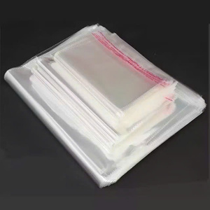 Clear <b>Shrink</b> Bags Recyclable PE Laminated Resealable with Red Seal Line Set for Shoes & Clothing Storage - Product Image 3