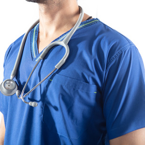 Custom Mens Healthcare Scrub Shirts Hospital Staff Uniform Apparel Manufacturer Pakistan OEM Export Supply - Product Image 5