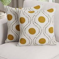 Housses de coussin décoratives carrées 18x18 pouces, taies d'oreiller anti-acariens pour la maison et l'hôtel