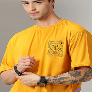 Camiseta Lisa comprimida de diseño OEM con logotipo de sublimación personalizada ecológica de color sólido para venta al por mayor - Product Image 4