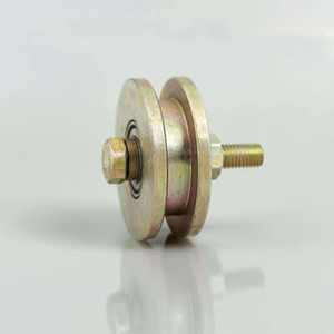 Mécanisme de porte coulissante robuste en acier doux poli, avec rouleau d'angle moderne de 75 mm d'épaisseur, durable et à glissement fluide - Product Image 2