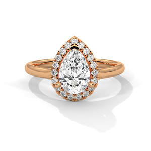 แหวนเพชรทองคำ 14K เพชรเพาะเลี้ยงในห้องปฏิบัติการ แหวนทองคำแท้ 18K สำหรับผู้หญิง สไตล์คลาสสิก รับรองโดย IGI แหวนหมั้น แหวนวันครบรอบ - Product Image 3
