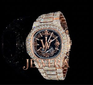 Premium Moissanite Diamond <b>Watch</b> Fully Iced Out Wristwatch with VVS Moissanite Stones <b>for</b> Luxury Wear Available <b>for</b> Sale - Product Image 1
