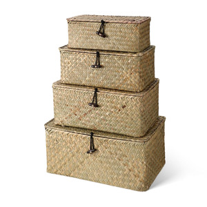 Boîtes de présentation en jonc de mer, design dernier cri, écologiques, en bois, pour l'organisation du bureau. - Product Image 4