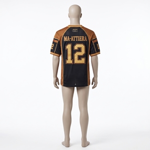 Men's Black Gold American Football <b>Jersey</b> Custom Number Print <b>Sports</b> <b>Jersey</b> Activewear <b>Sports</b> Clothes Wholesale - Product Image 4