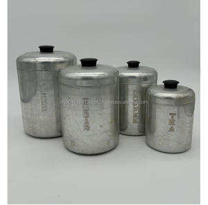 Hecho EN LA India Metal azúcar café y té tarros de almacenamiento hecho a mano bote para el hogar Hotel restaurante cocina - Product Image 6