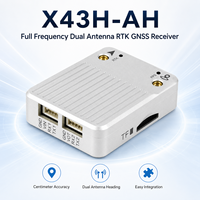 Récepteur GPS pour voitures GNSS RTK multi-fréquences, indice de protection IP54, température de fonctionnement de -45°C à 75°C, compatible