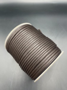 Wax <b>White</b> Braided Drawcord Rope Coil 8 Strand Polyester High Tenacity for Bags - Product Image 3