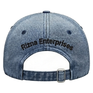 Casquette de baseball unisexe personnalisée OEM RIZNA ENTERPRISES en Oxford 100% coton de haute qualité avec logo brodé en chaîne, 6 panneaux, imprimée et ajustable - Product Image 4