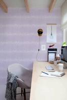 Papier peint ignifuge et anti-fumée à texture tissu pour hôtels, maisons et lieux de divertissement avec design graphique