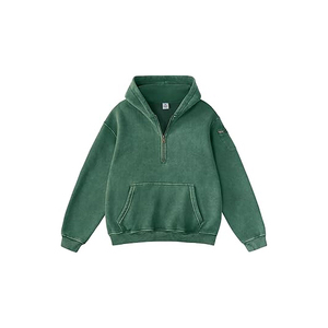 เสื้อฮู้ดผู้ชาย FAIABLE ผ้าฟลีซ แฟชั่นฤดูใบไม้ร่วง เสื้อแจ็คเก็ตซิปครึ่งตัว เสื้อกันหนาวทรงโอเวอร์ไซส์ เสื้อพูลโอเวอร์ เสื้อผ้าแฟชั่นปี 2025 - Product Image 1