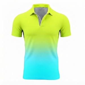 เสื้อยืดโปโลผ้าโพลีเอสเตอร์ 100% พิมพ์ลายแบบ Sublimation ทั้งตัว รับผลิตแบบ OEM ODM ขายส่ง เสื้อกีฬา เสื้อกอล์ฟ - Product Image 2