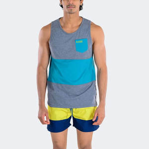 Camiseta sin Mangas para Hombre, Diseño de Cuello Personalizado, Fabricada en Fábrica, Camiseta sin Mangas para Hombre Más Vendida, Camiseta sin Mangas para Hombre Multicolor - Product Image 1