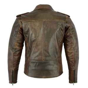 New Arrival <b>Genuine</b> <b>Leather</b> <b>Jacket</b> <b>Men</b> Premium Quality Waterproof Windproof Winter Fashion Design - Product Image 3