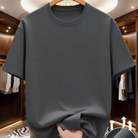 T-shirts pour hommes fabriqués en usine, vente en gros, haute qualité, impression de logo personnalisée, tricotés, manches courtes, respirants, dernier design