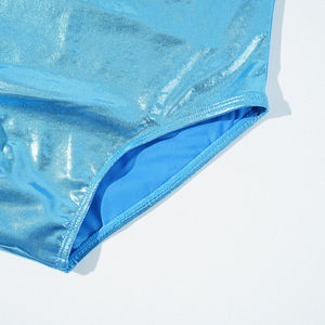 Nouveautés 2026 – Tenue de Danse et de Gymnastique Brillante Sans Manches pour Filles – Justaucorps Tank avec Short – Vente Flash - Product Image 5