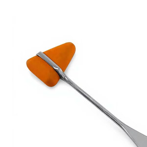 Marteau de réflexes neurologique Orange de 7,5 pouces, instrument médical chirurgical en acier inoxydable de qualité allemande pour diagnostic neurologique - Product Image 2