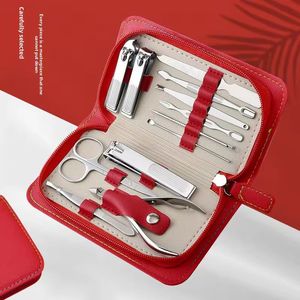New Design Multifunctional Manicure Kit 17pcs <b>Nail</b> Grooming <b>Set</b> Stainless Steel Cuticle Clippers Pedicure Tools Travel Case - Product Image 3
