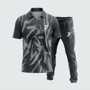 Conjunto de Uniforme de Pickleball Sublimado Unisex T-Stitch Lab, Estampado Geométrico, Poliéster que Absorbe la Humedad, Manga Corta, Corte Regular, Verano - Product Image 1