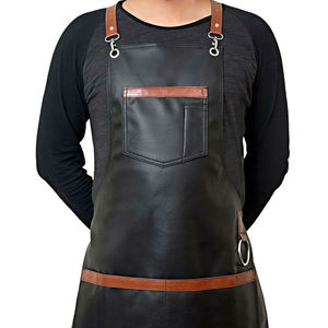 Delantal de Cuero Unisex SALUBRIOUS SPORTS con 4 Bolsillos, Industrial, Grueso, Resistente al Desgaste, Impermeable, Resistente al Aceite, Ropa de Trabajo, Logotipo Personalizado - Product Image 6