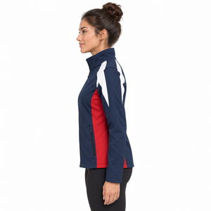 <b>Embroidered</b> Team Softshell <b>Jacket</b> <b>Women</b> Custom Logo Full Zip Outdoor Long Sleeve Sports Uniform Wholesale Manufacturer Outerwear - Product Image 4