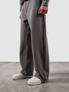 Cotton Fleece Fabric Cheap Price New Arrival Fitness Wear Men Front Zipper Pockets Joggers Customized Logo Printing Sweatpants - Product Image 5