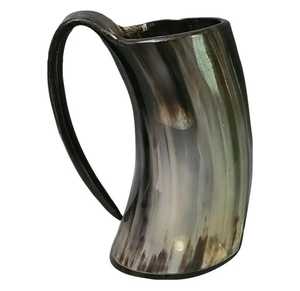 buffalo horn drinking Viking mugs hand made <b>drinkware</b> real horn drink <b>accessories</b> - Product Image 1