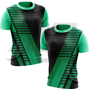 Camiseta Deportiva Personalizada 100% Algodón, Transpirable, Antibacteriana, de Secado Rápido, Cuello en V, Manga Corta, Unisex, para Equipos Escolares - Product Image 3