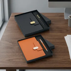 Carnets de notes exécutifs personnalisés avec stylo à bille assorti, collection de carnets à couverture rigide pour clients privilégiés - Product Image 2