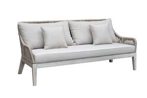 <b>Outdoor</b> <b>Rattan</b> <b>Sofa</b> Set with High-Density Foam Cushions Tropical Garden Furniture Water Proof Design - Product Image 2