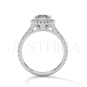 925 Silver Premium Design 14k Rose Gold Engagement Ring Classic Proposal Ring With Marquise Cut Moissanite Diamond <b>Wedding</b> Rinf - Product Image 5