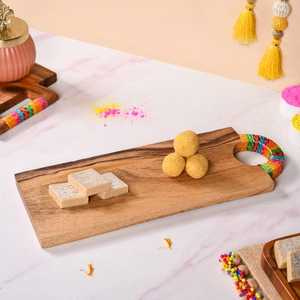 Nefud - Tazón de Madera Hecho a Mano, Tabla de Servir Ovalada, Diseño Minimalista, Duradero, para Fiestas, Juego de Platos y Vajilla - Product Image 3