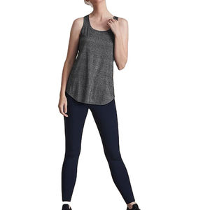 Débardeur en tricot gris uni pour femme, col rond, respirant, longueur normale, style décontracté et sportif, prix avantageux, meilleures ventes - Product Image 3