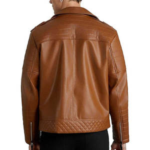 <b>SMART</b> SHINE ENTERPRISES <b>Men's</b> Winter Premium Leather <b>Jacket</b> Soft Durable Comfortable Classic Full Zip Casual Fashion Outerwear - Product Image 5