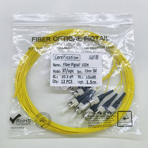 Connecteur ST UPC monomode haute performance, 1,5 m, LSZH, gaine de 0,9 mm, pigtail optique - Product Image 4