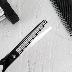 Ciseaux de coiffure pivotants professionnels, ciseaux à effiler en acier inoxydable à lame tranchante - Product Image 5