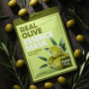 แผ่นมาส์กหน้า FARMSTAY REAL OLIVE ESSENCE Herbal Cotton Pack (10 ชิ้น) บำรุงผิวกระชับ ชุ่มชื้น เหมาะสำหรับทุกสภาพผิว - Product Image 3