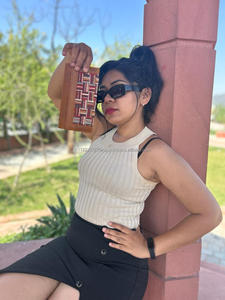 Cartera de mano de piel auténtica hecha a mano estilo Azteca, embrague de dos pliegues, Alfombra de lujo, pequeña, colorida, tipo sobre - Product Image 4