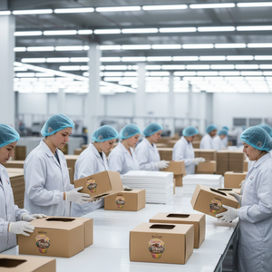 กล่องเค้กวันเกิดแบบขายส่ง เป็นมิตรกับสิ่งแวดล้อม รีไซเคิลได้ (กระดาษลูกฟูก ปิดด้วยแม่เหล็ก มีหูหิ้ว) หลายขนาด รับทำโลโก้ตามสั่ง - Product Image 1