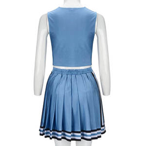 Ensemble d'uniformes de cheerleading personnalisables pour femmes, vente en gros à bas prix, durables et élégants avec votre propre logo - Product Image 2