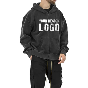 Sweat à capuche décontracté d'hiver personnalisé pour homme, pull en polaire respirant, service OEM de marque privée en gros pour hommes - Product Image 5